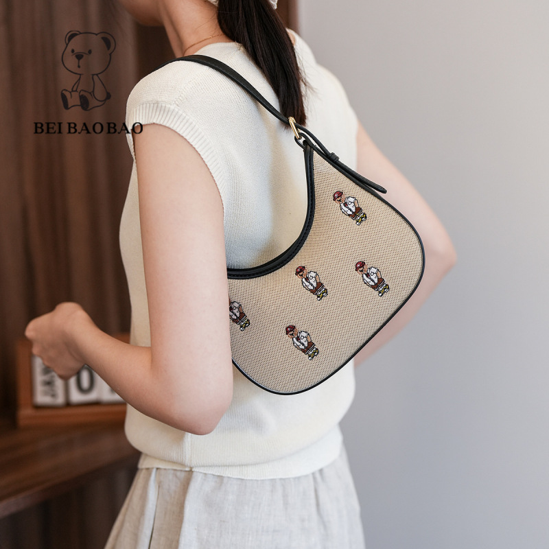 North bag source factory small bag feminine armpit bag canvas bag ins style shoulder bag women's crossbody bag