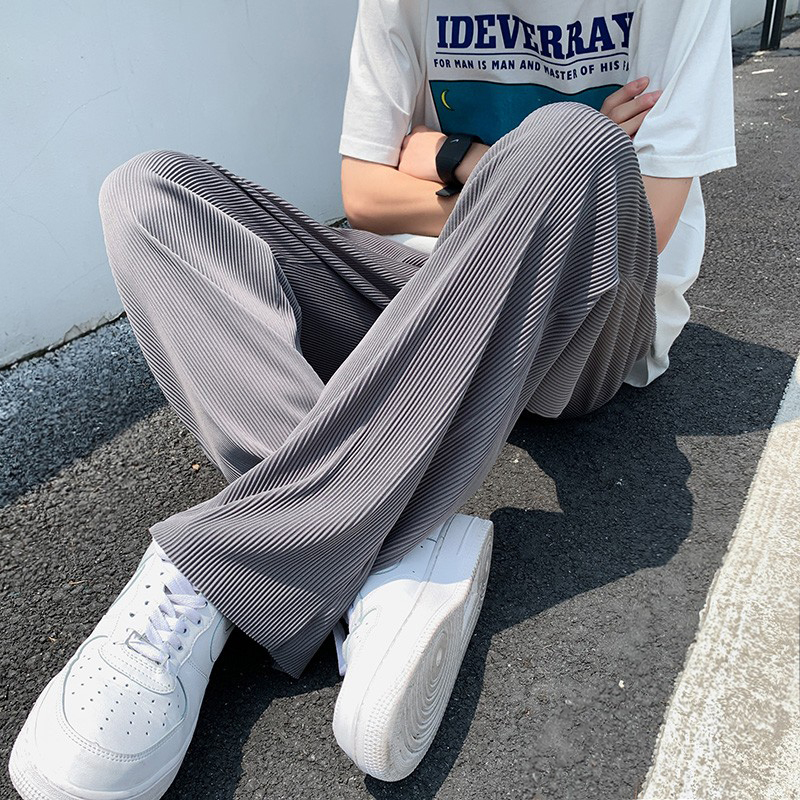 Xia Gang style ins ice silk long breathable sports thin style loose and casual