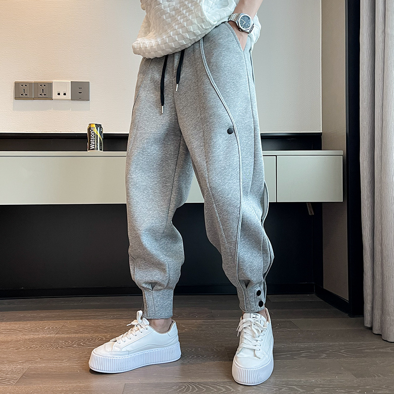 Autumn and winter new casual versatile harem pants sports leggings wide-leg sweatpants men's sports pants men