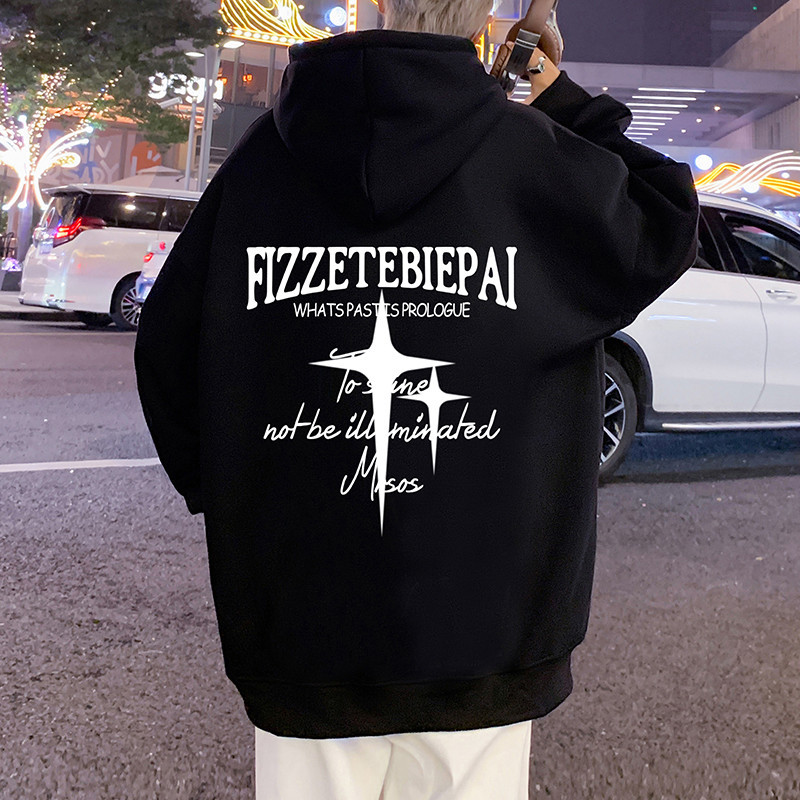 Autumn and winter retro cotton sweatshirts men's hoodies heavy tops couple jackets