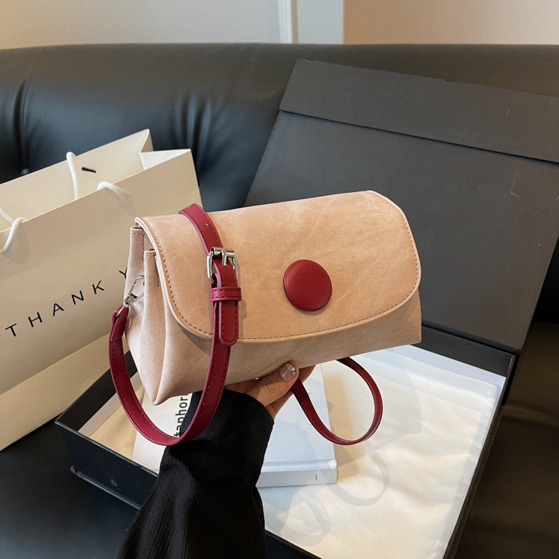 This year's popular niche design pillow bag women's 2024 new fashion retro foreign style one-shoulder cross-body small square bag