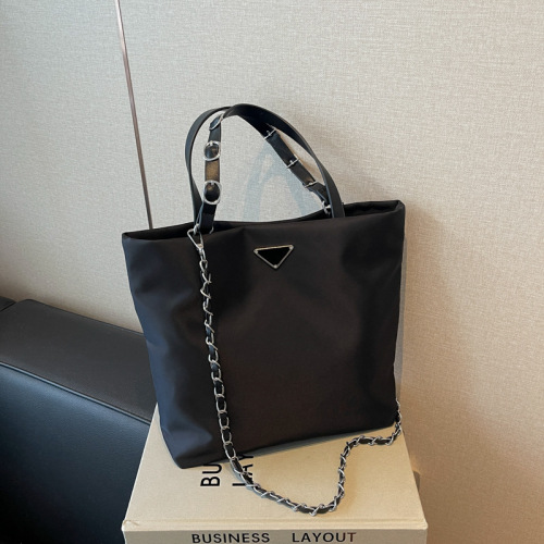 Bags for women, new niche Oxford cloth tote bag, large capacity chain shoulder crossbody bag, high-end handbag