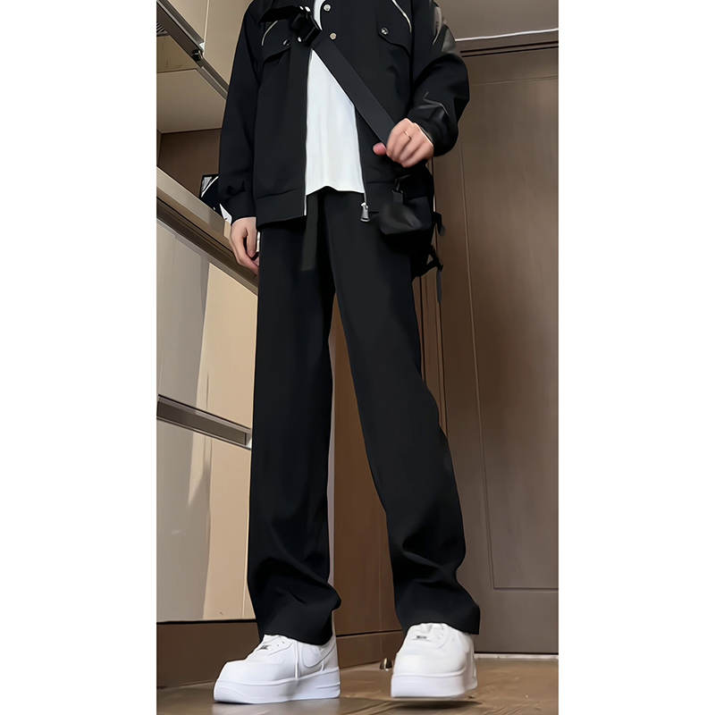 Spring and summer high-end casual and versatile trousers, youthful and popular solid colors