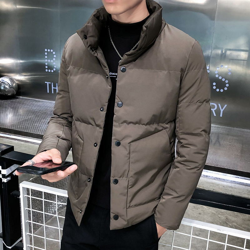 Winter new Korean style trendy cotton coat men's fashion top A