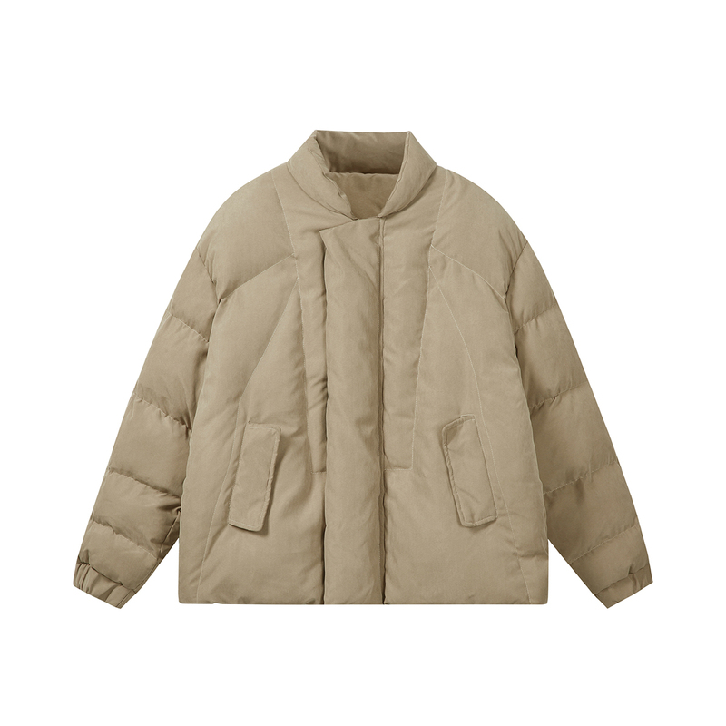Winter clothing, suede design American cotton coat, white bottom