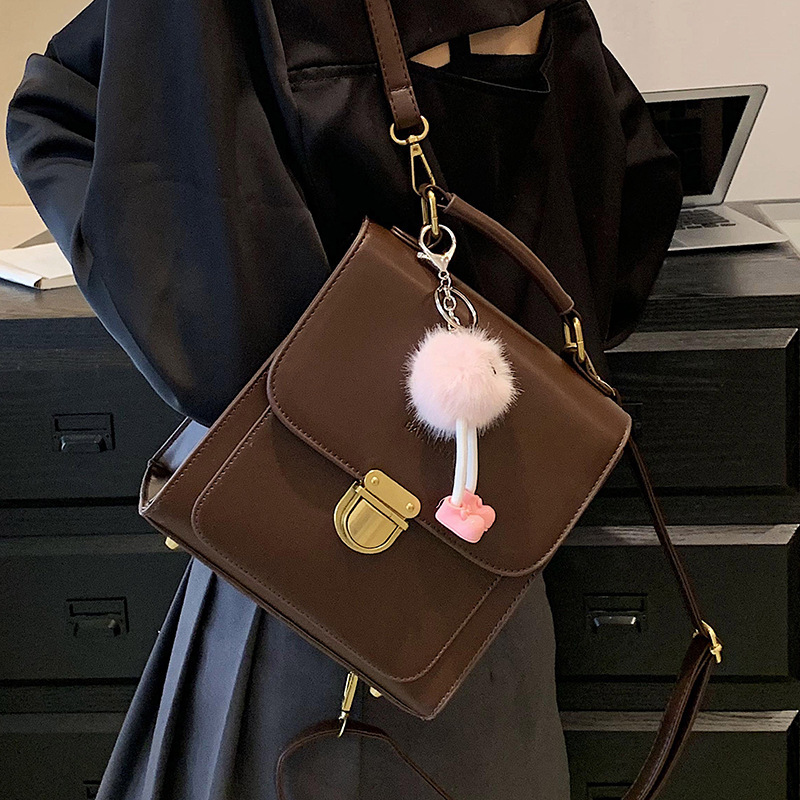 Japanese small bag women's new fashion student schoolbag casual niche design high-end backpack backpack
