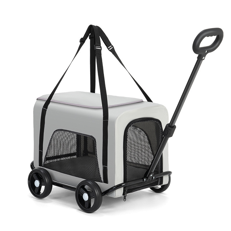 Small pet stroller for dogs and cats Teddy baby stroller for travel pet dog stroller cross-border lightweight folding