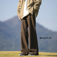 Live broadcast quality loose straight high street casual jeans