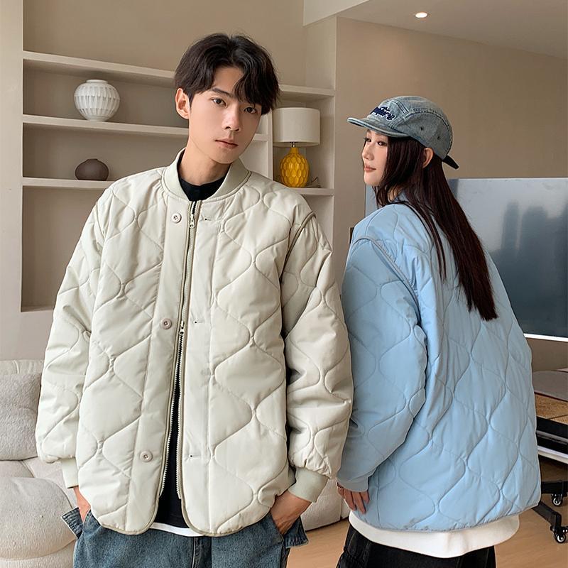 Baseball uniform, cotton-padded jacket, men's winter stand-up collar, men's cotton-padded jacket, Japanese-style cotton jacket