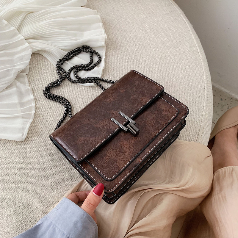 ins Internet celebrity chain bag women's autumn new trendy Korean version versatile casual retro one-shoulder cross-body small square bag