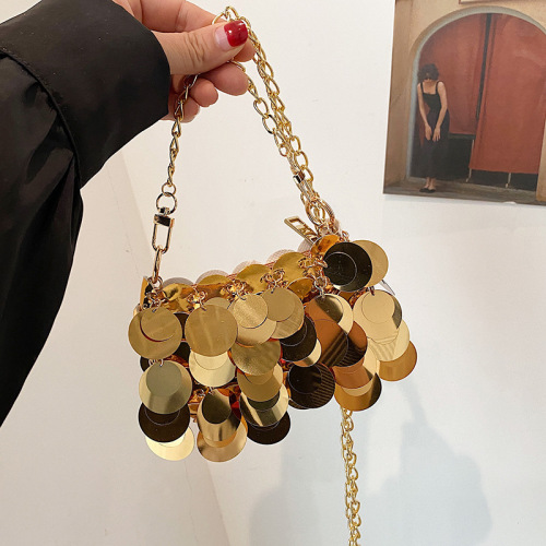 Cross-border small bag for women 2024 new internet celebrity super hot sequin crossbody small square bag versatile personalized key lipstick bag