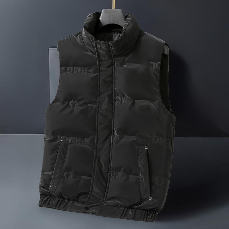 Down Vest Men's Short Style New Autumn and Winter Lightweight Stand Collar Warm Down Jacket Vest