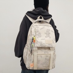 High school student school bag female simple versatile ins new Japanese junior high school student backpack college student computer backpack male