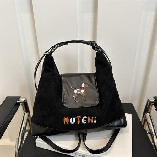 Tote bag for women 2024 new large-capacity commuter backpack casual street trend single shoulder armpit travel backpack