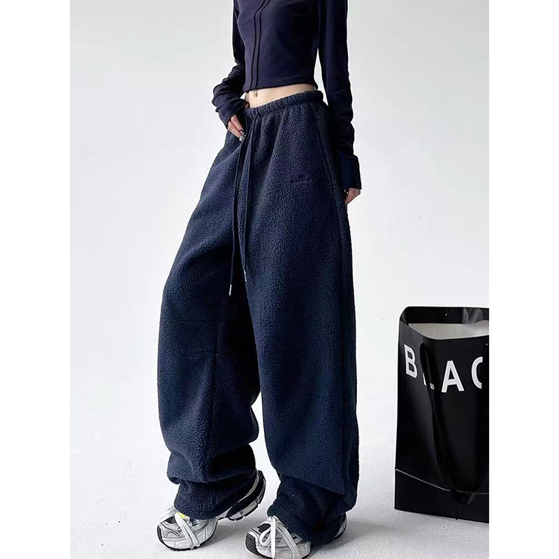 High weight sherpa casual pants