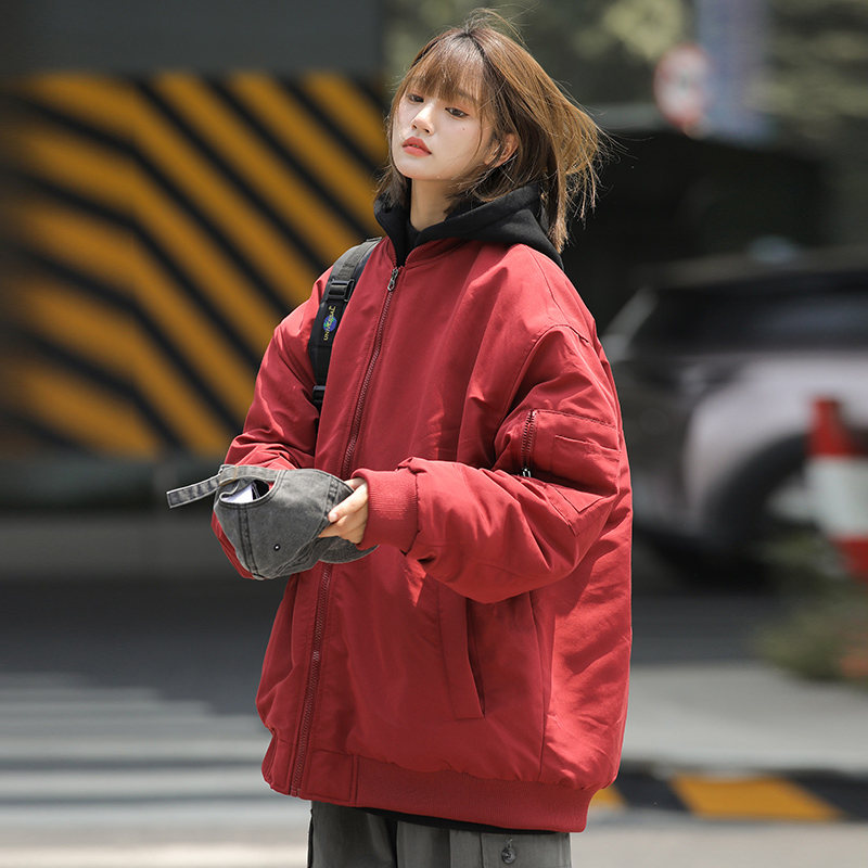 Flying hooded cotton coat, loose casual hat, removable