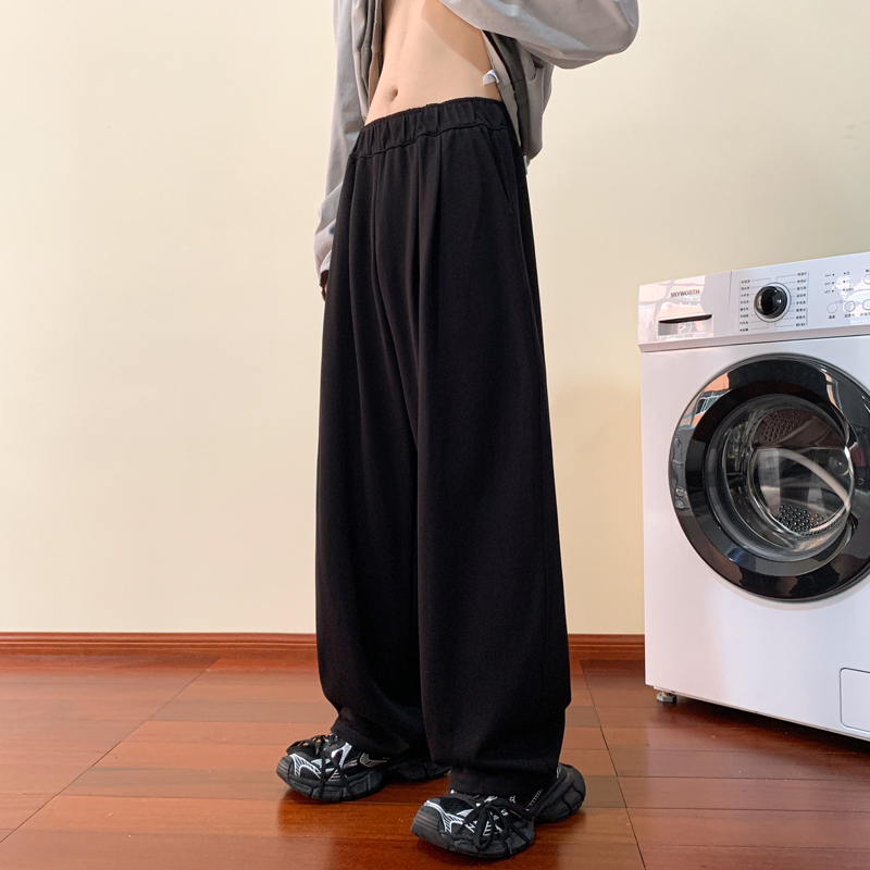 Quality unisex Yamamoto lazy banana drape floor-length wide-leg pants