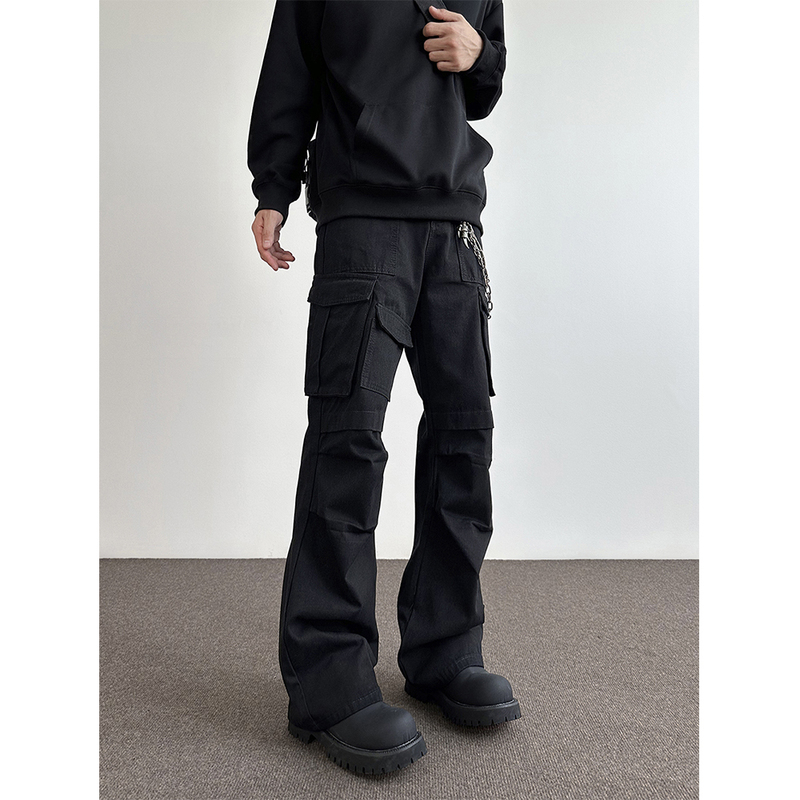 Autumn and winter stretch washed cotton overalls