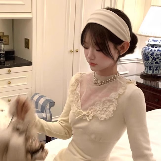 Internet celebrity Yi Mengling's versatile autumn and winter retro Korean style high-top high-end hairband with teeth Ju Jingyi's same style hairband