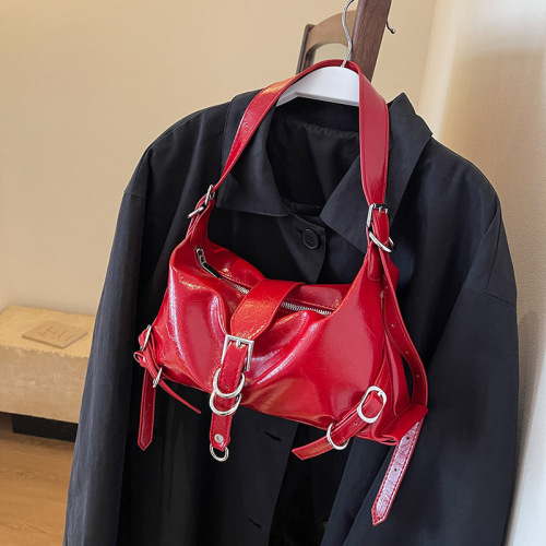 New popular niche texture women's bag early autumn 2024 new retro hot girl armpit bag niche single shoulder armpit bag