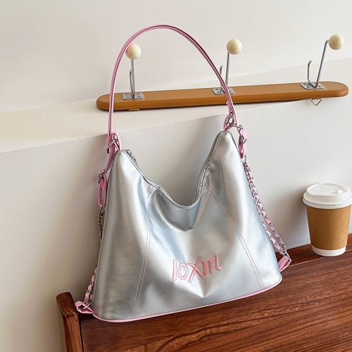 Simple and stylish large-capacity commuter bag women's new class commuter armpit bag casual shoulder crossbody bag