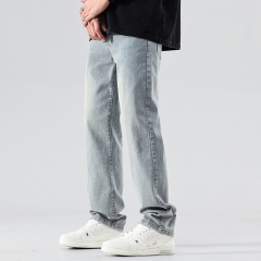 Retro high street American straight jeans are still washed cityboy versatile men's spring and autumn new style
