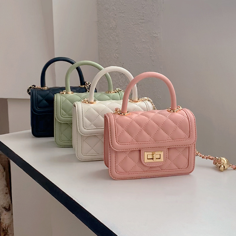 New women's bag original fashion versatile small square bag trendy small fragrant style rhombus chain bag single shoulder crossbody bag