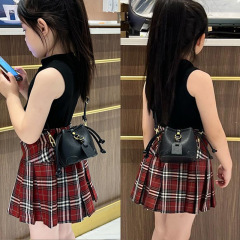 New mini bucket bag, children's bag, Korean style outing girl's crossbody bag, baby exquisite accessories, compact bag