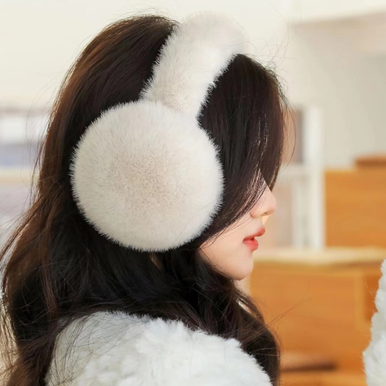 Earmuffs for women, winter warm earmuffs, earbags, cycling antifreeze ear protection, thickened plush, student versatile anti-cold ear warmers