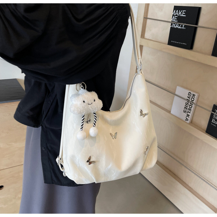 2024 new women's bag large capacity bag high-end fashion backpack versatile commuting to class single shoulder crossbody bag