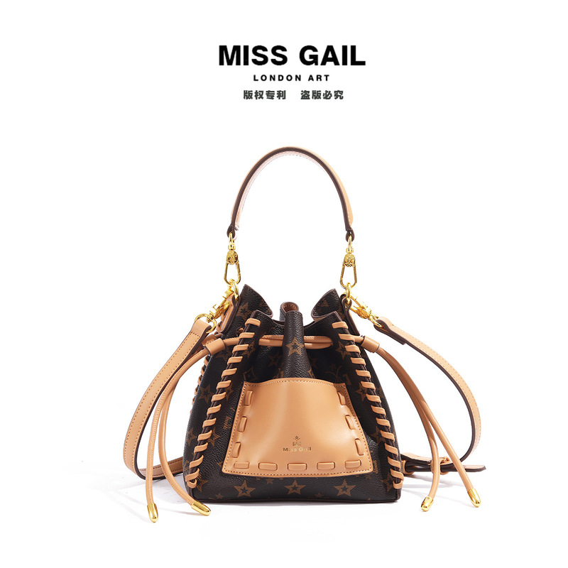 Braided presbyopic pocket bucket women's bag handbag new fashion crossbody shoulder bag for women