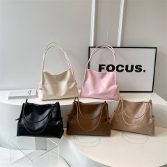 Large-capacity bag new fashion one-shoulder underarm high-end bag for women commuting 2024 Tote crossbody bag versatile pink