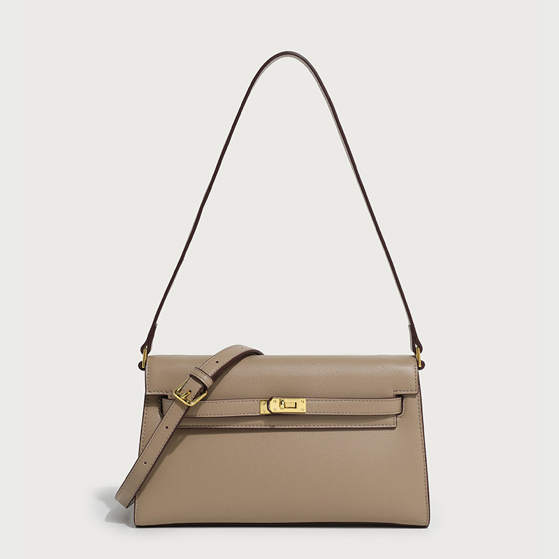 Lock bag new trendy fashion versatile women's large capacity single shoulder armpit bag high-end crossbody bag