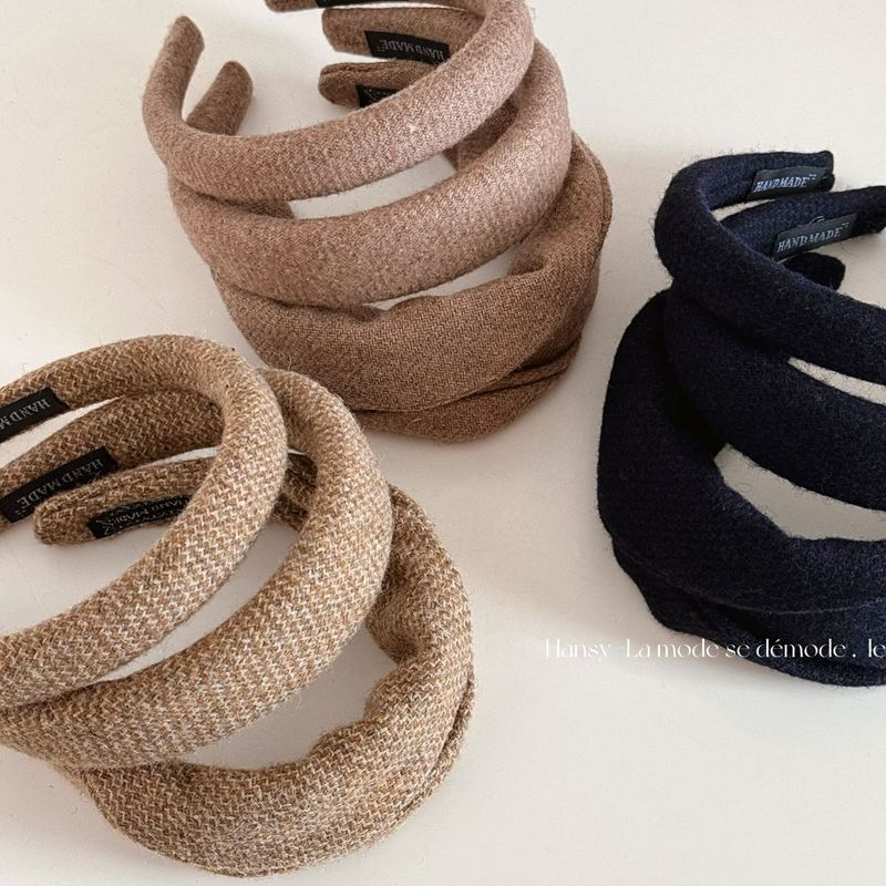 Solid color extra wide version of the foldable fabric high skull headband simple versatile hairpin outdoor hair accessories new style