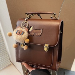 Retro high-end backpack for women 2024 new fashion backpack design school bag college student travel handbag