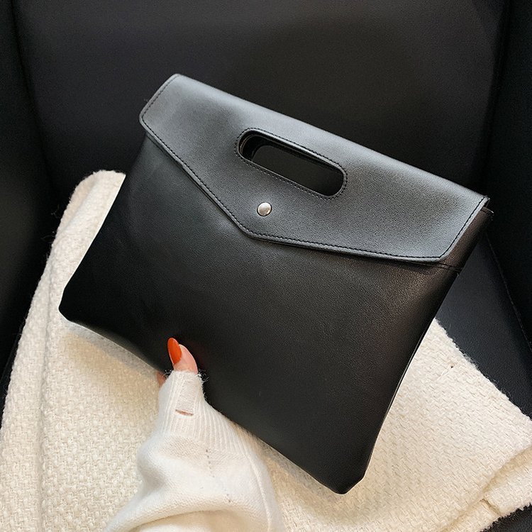Retro Fashion Clutch New Women's Business Portable Briefcase Korean Style Large Capacity Trendy Handbag