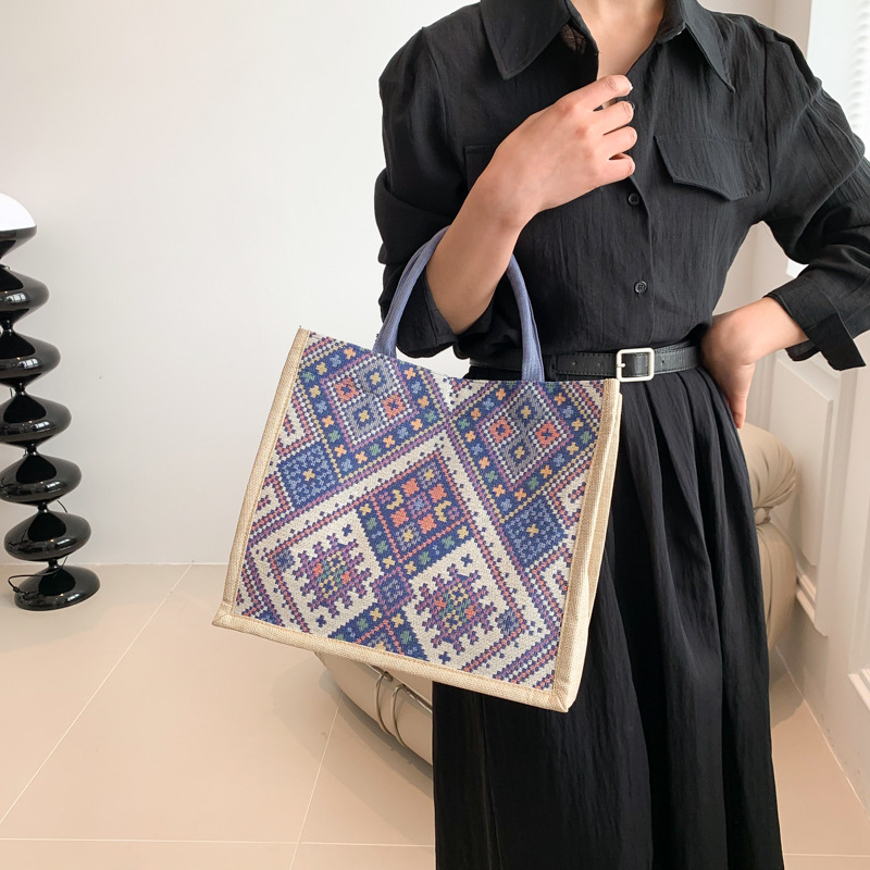 Large-capacity student class bag women's new trendy fashion simple casual bag commuter shoulder bag handbag
