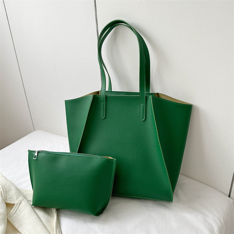 Women's Simple Temperament Commuting Bag Women's 2024 Summer Retro Casual Large Capacity Shoulder Underarm Bag Tote Bag