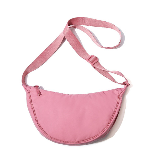 U family's same style fitting room dumpling bag crossbody bag lightweight small bag nylon cloth clip cotton bag shoulder bag 457244