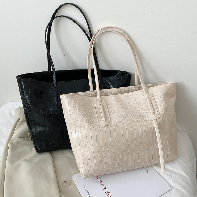 Simple large-capacity bag women's bag new trendy fashion versatile ins shoulder bag internet celebrity handheld tote bag