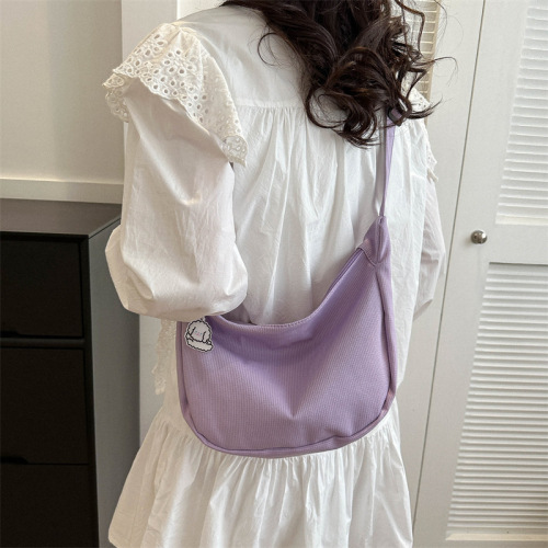 Korean version of the new candy-colored waffle literary cross-border student versatile simple daily ladies shoulder crossbody bag