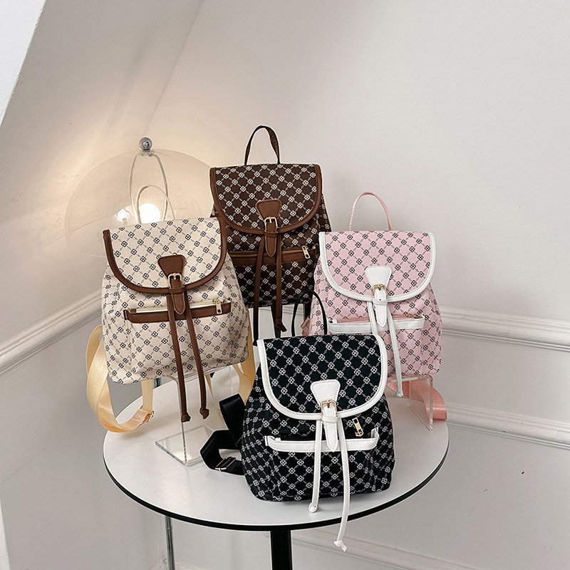 Women's backpack new style casual print trendy women's bag fashionable strap simple casual backpack wholesale