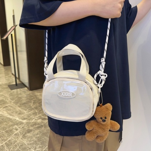 Japanese ins small transparent backpack bar bag bag for men and women middle and high school students backpack campus girl school bag