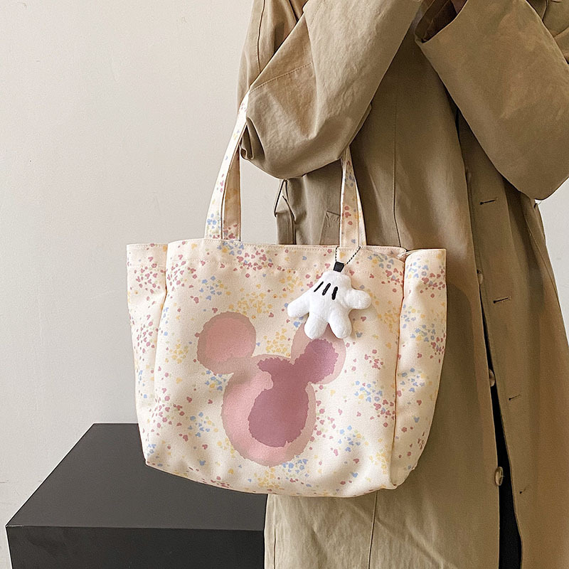 2024 new autumn and winter fresh campus ins style large-capacity tote bag single shoulder portable versatile bag women's bag
