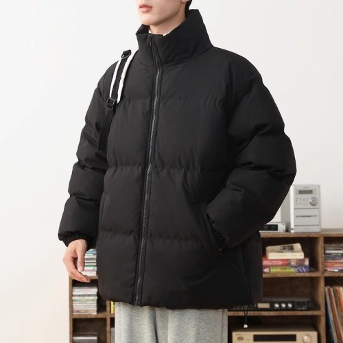 Cotton coat men's new winter bread coat couple's trendy fashionable cotton coat loose trendy brand ins cotton padded jacket for men