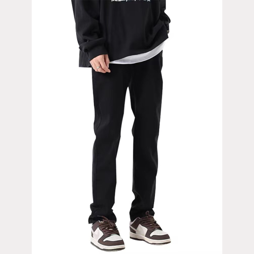 American basic jeans for men in autumn and winter black versatile loose straight pants Korean version ins high street casual pants