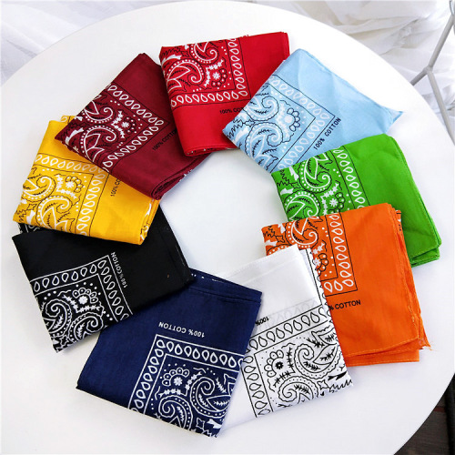 Cotton and linen small square scarf, small silk scarf, women's new spring, autumn and summer fashion, versatile Korean style headscarf, work hip-hop scarf