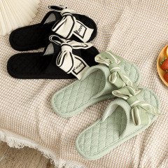 Cloth-soled slippers for women's home indoor wooden floor mute soft soles can be worn in all seasons
