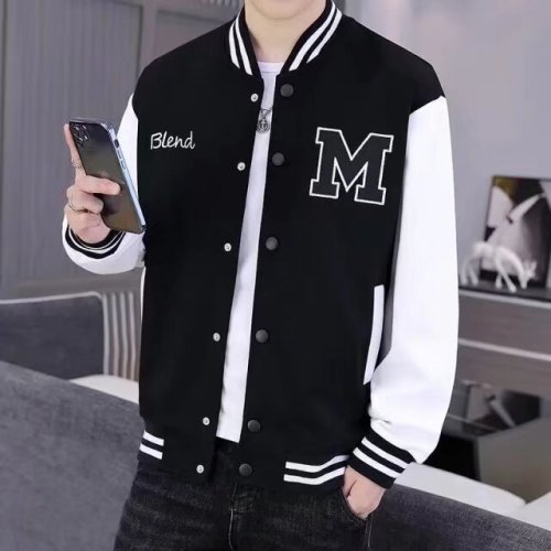 Spring and Autumn Men's Casual Jacket Fashion Trend Versatile Loose Jacket Trendy Brand Ins Pure Cotton Baseball Jacket Top