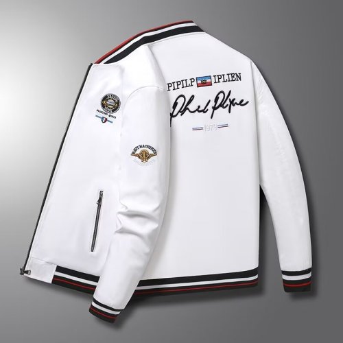 European station high-end little bee embroidery men's cotton thickened cold-resistant warm jacket autumn and winter slim jacket trendy